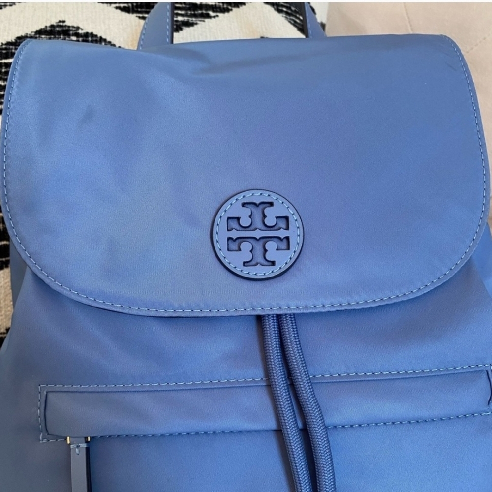 Tory Burch Oceanside Nylon Flap Backpack NWT - Picture 5 of 13
